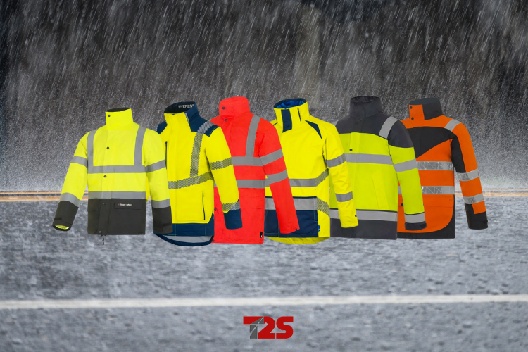 chubasquero-reflectante-trabajo ropa laboral alta visibilidad